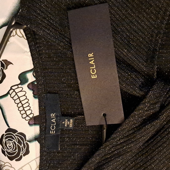 Pretty L/S Cutout Top Sz L Eclair - Picture 4 of 5